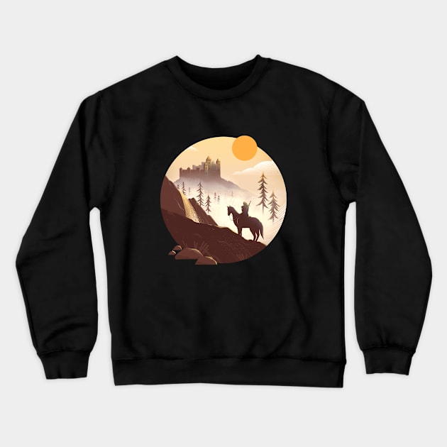 Geralt's new adventure Crewneck Sweatshirt by Anniko_story